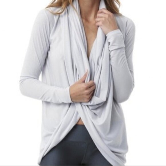 O'Neill Balance Wrap Cardigan Long Sleeve Buttoned Draped Spring Lightweight - Picture 1 of 15